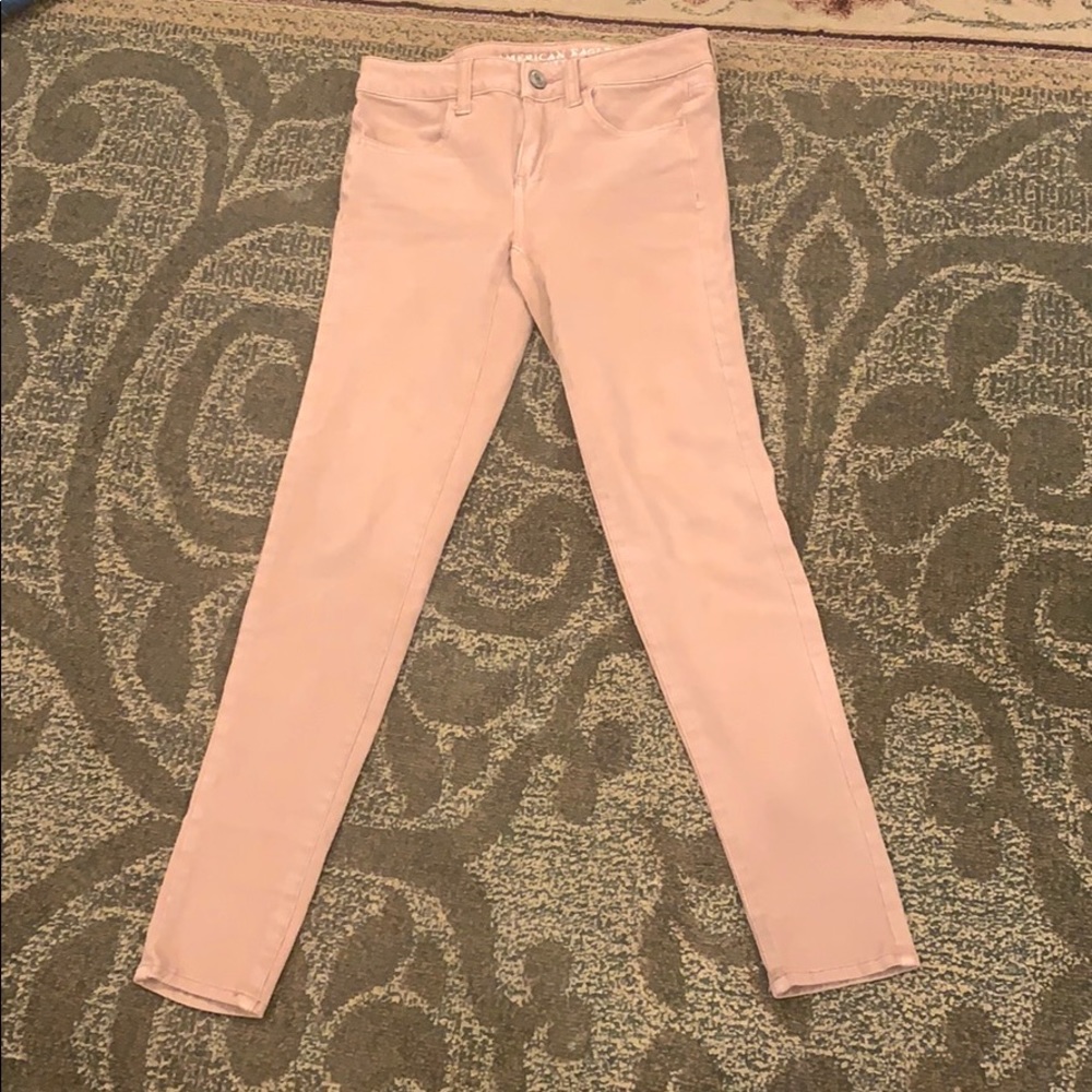 light pink american eagle jeggings